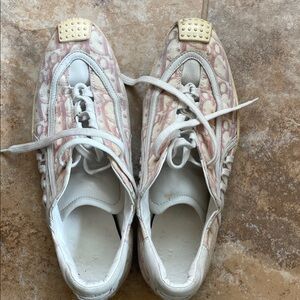 Dior Women's Sneakers in Pink and Cream
